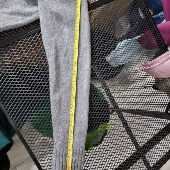 Black Brown 1826 Melange Grey Lambswool Fine Knit Zip Sweater Cardigan M Used - Picture 14 of 14